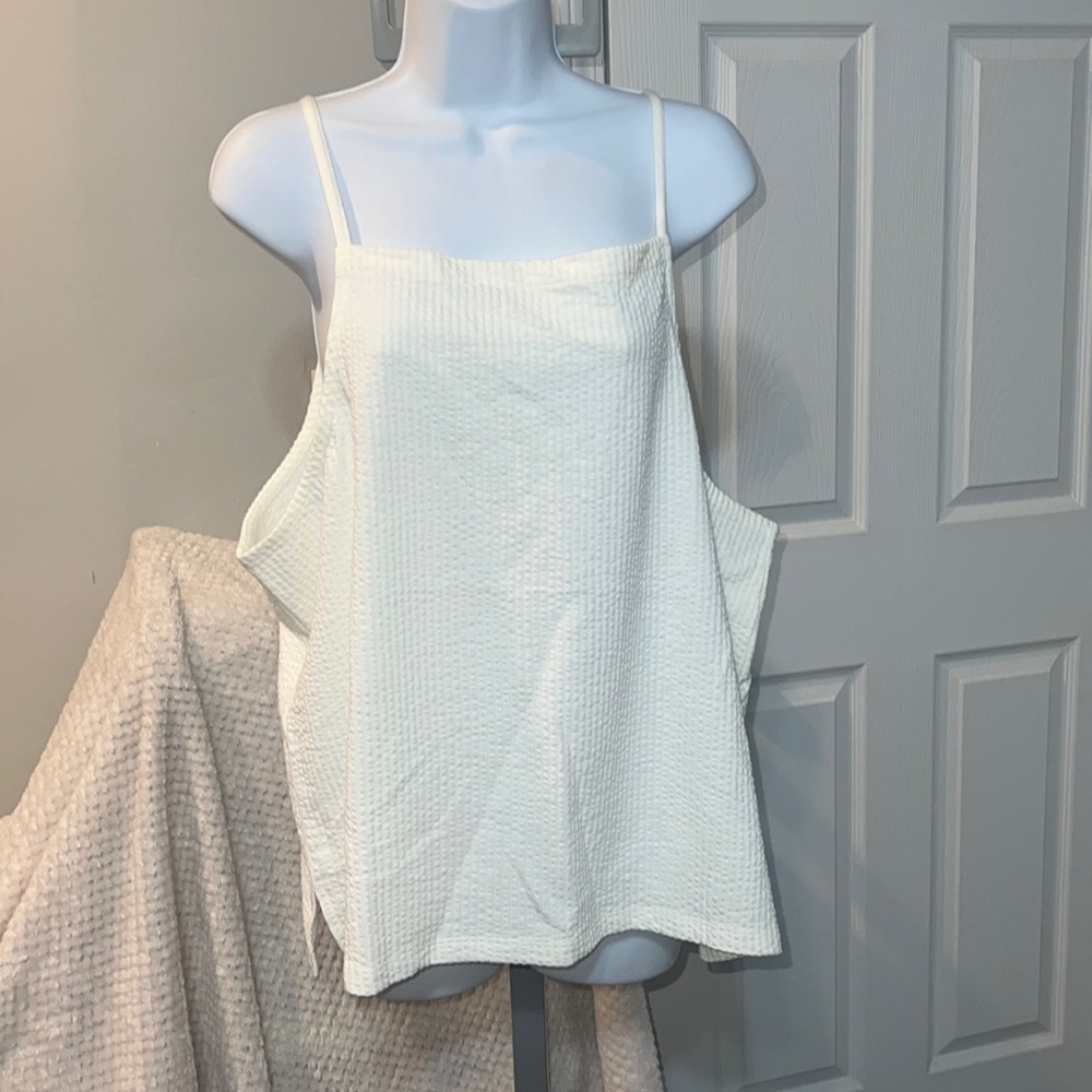 NWT Women's Madewell crème colored tank top,  sleeveless top, shirt, sz XXl